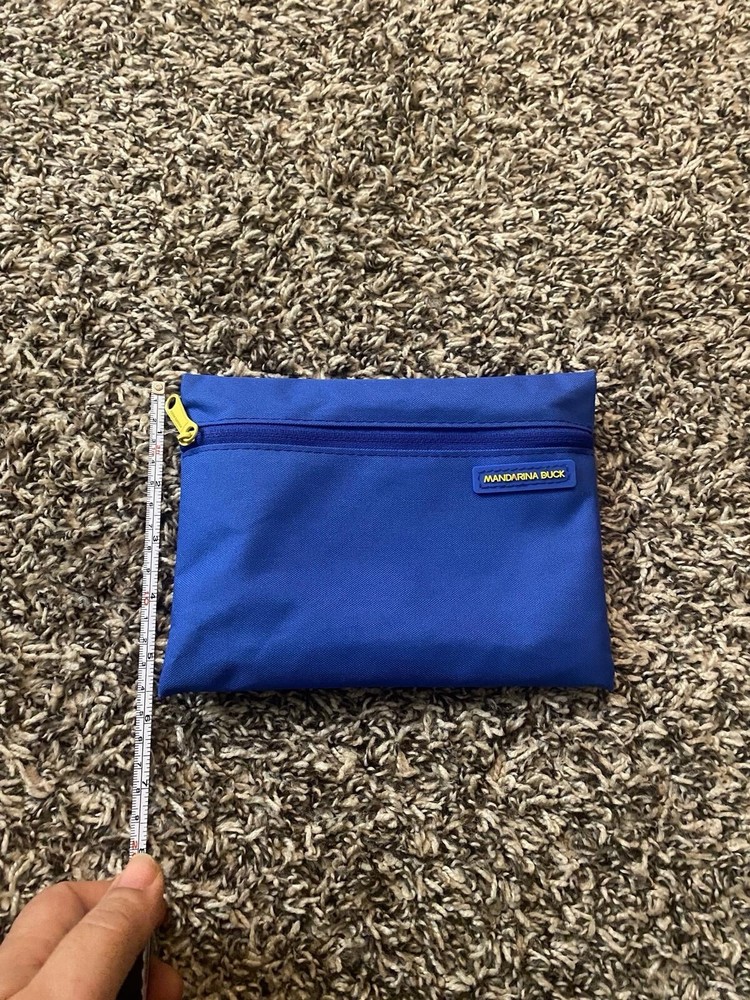 Mandarina Duck Blue Cosmetic Makeup Bag For Turkish Airlines