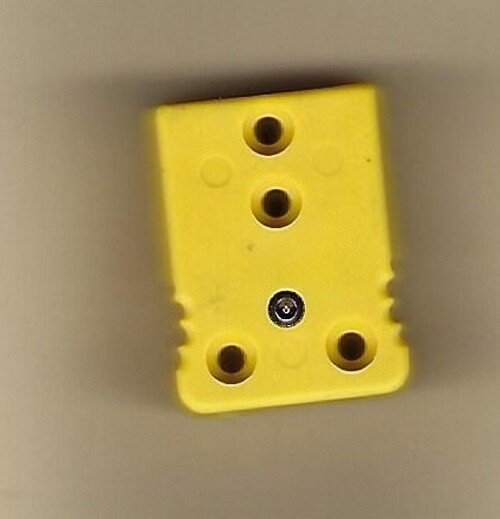 Yellow Standard Type K Thermocouple  Female Jack Receptacle Connector