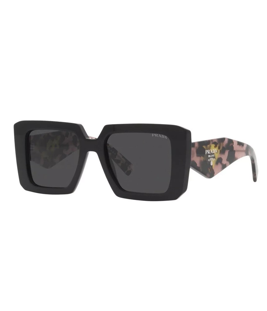 PRADA PR 23YS 1AB5S0 Black Grey Women's 51 mm Sunglasses
