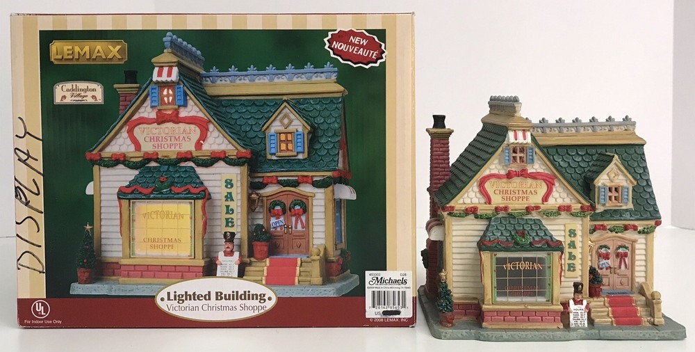 Lemax Caddington Village Christmas Victorian Christmas Shoppe - No Light Cord