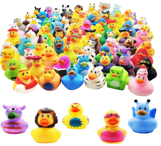Rubber Ducks in Bulk,Assortment Duckies for Jeep Ducking Floater Duck Bath Toys