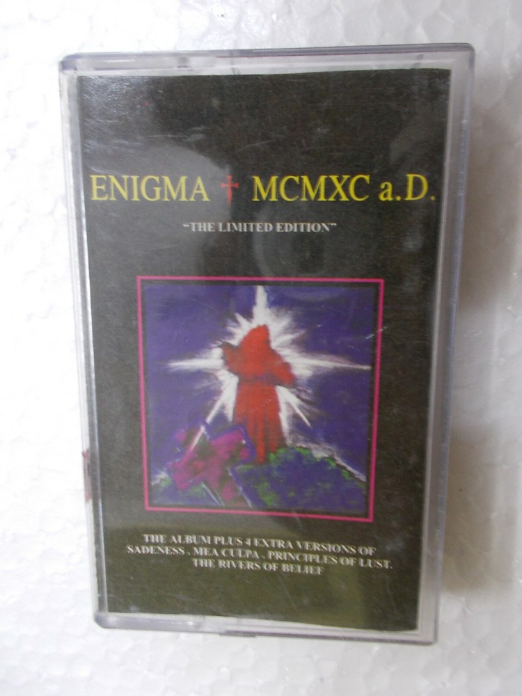 ENIGMA MCMXC A D RARE orig CASSETTE TAPE INDIA  1999