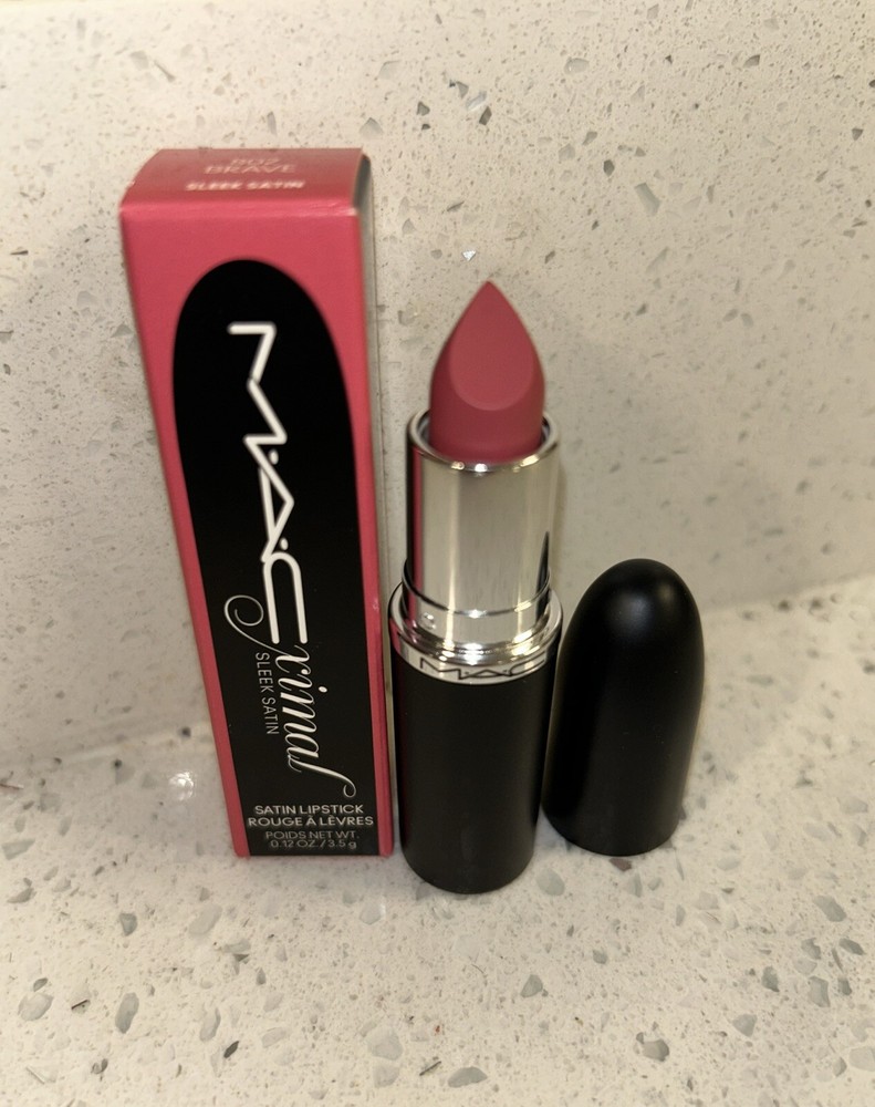 MAC Brave Satin Lipstick 802 - 0.12 Oz New Authentic in Box