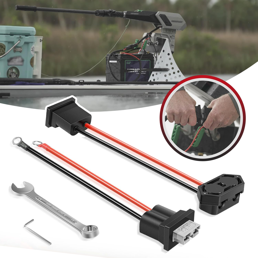 Battery Quick Connect/Disconnect Connectors Terminals for Trolling Motor 8 Gauge