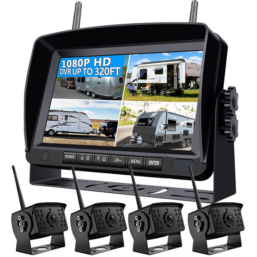 1080P Wireless RV Backup Camera System 7