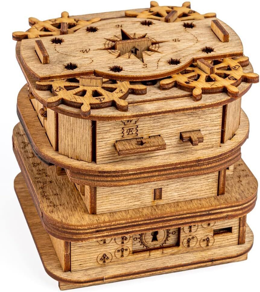 Cluebox - Davy Jones Locker - Escape Room Game - Puzzle Box - Gift Box