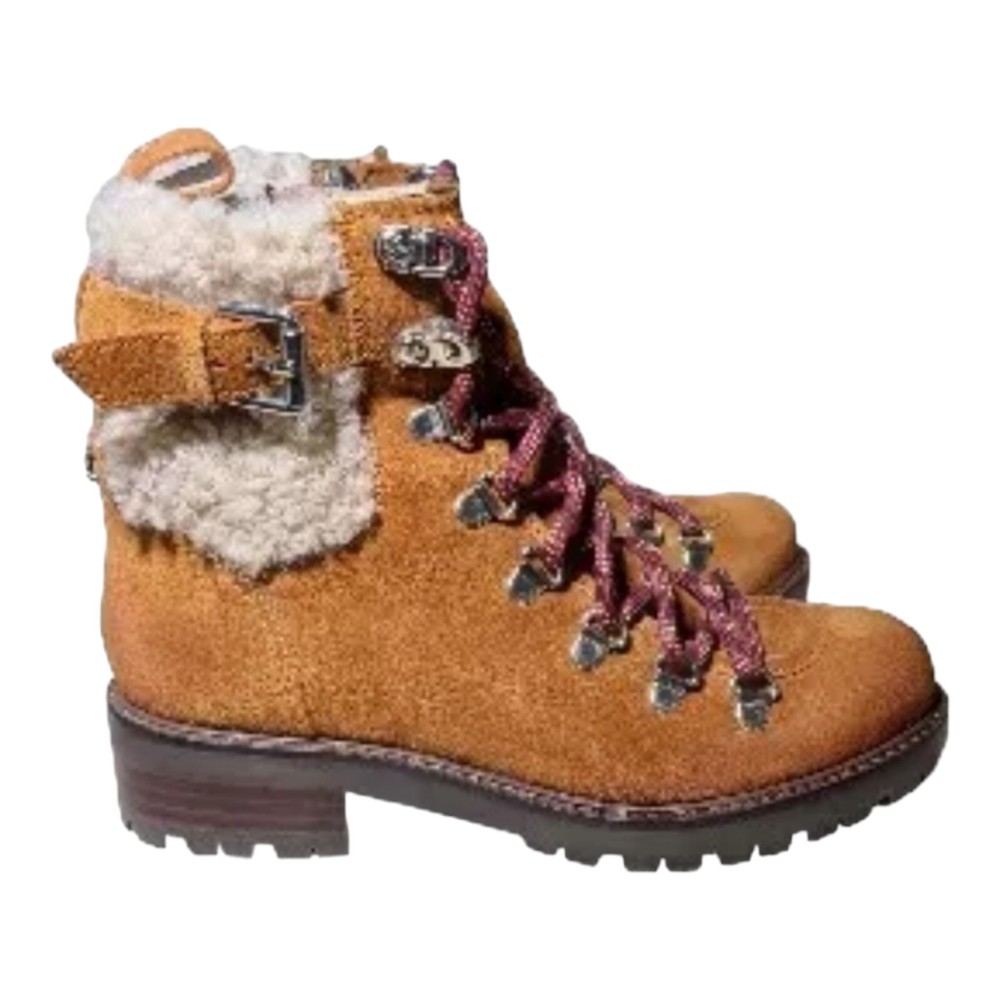 Sam Edelman Women's Brown Suede Tenlee Hiker Boots Size 6 Comfort Style