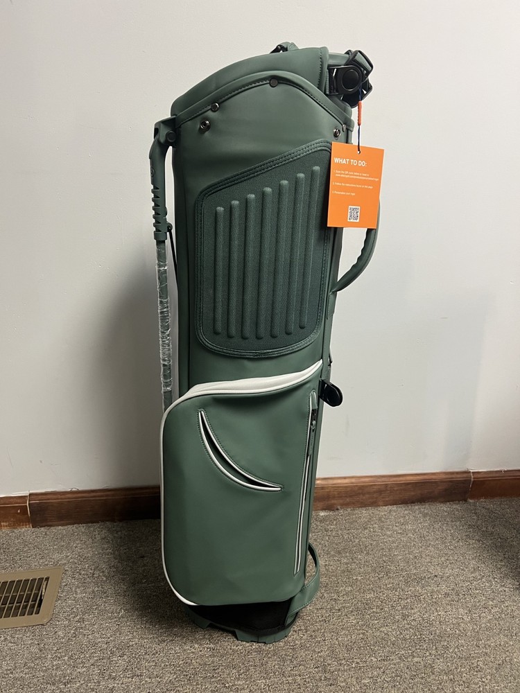 Brand New Stitch SL2 Lightweight Dark Green Color Block Golf Bag NWT