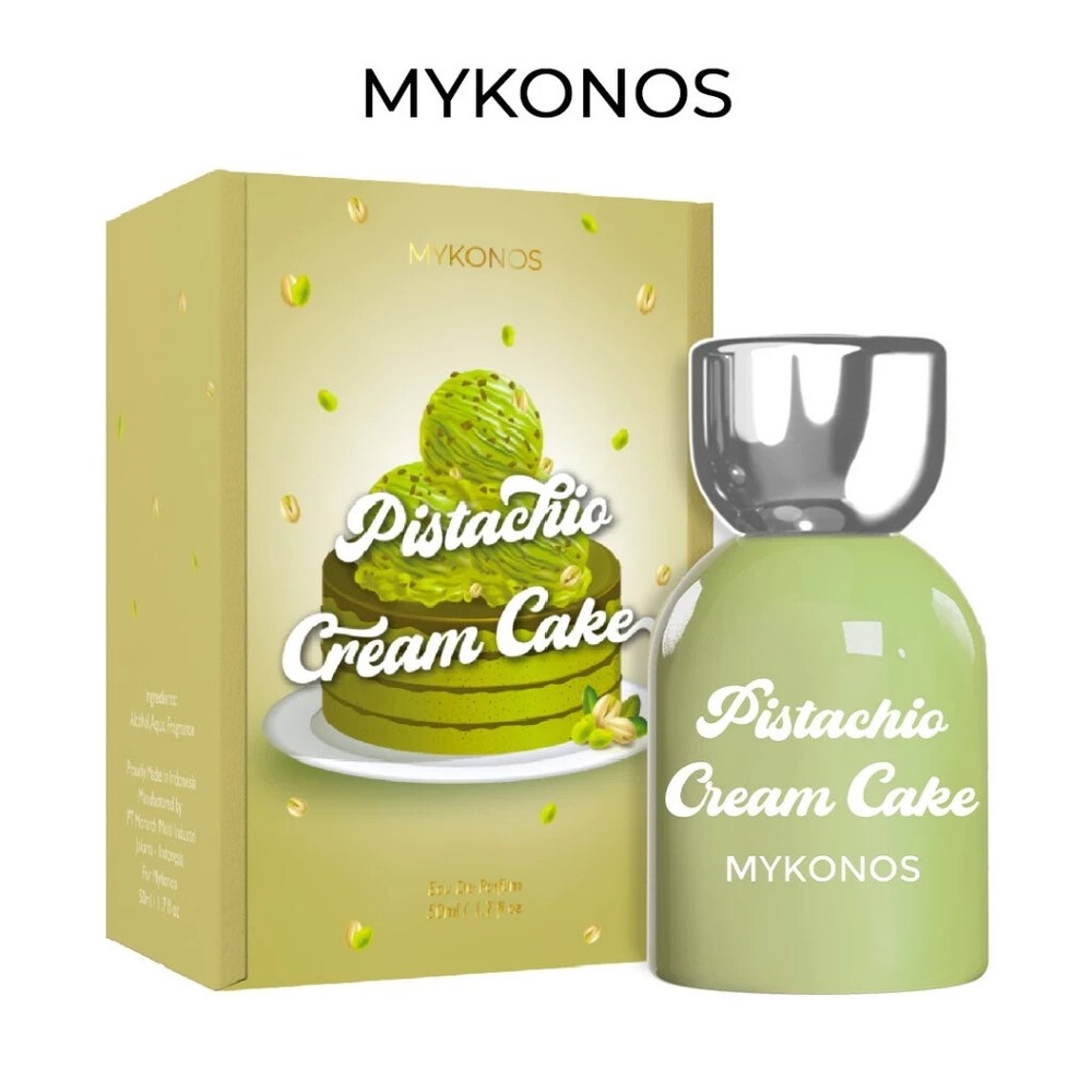 MYKONOS Pistachio Cream Cake Eau de Parfum 50ml Sweet Gourmand Fragrance #hh