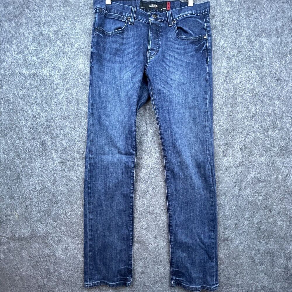 Krew Jeans Mens 31 Blue K Slim Number 11 Y2K Skate Skateboarding