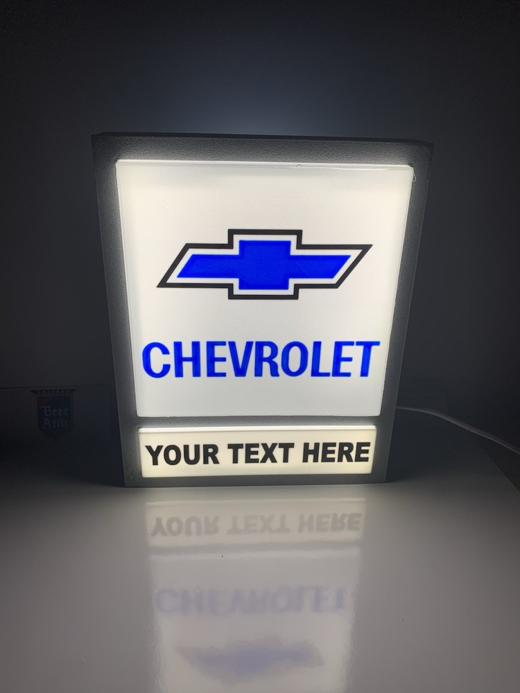 Chevrolet Dealership Sign Replica. Customizable!