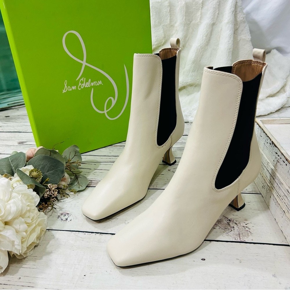 Sam Edelman Lani Leather Chelsea Ankle Booties Size 9 Women USA New in Box