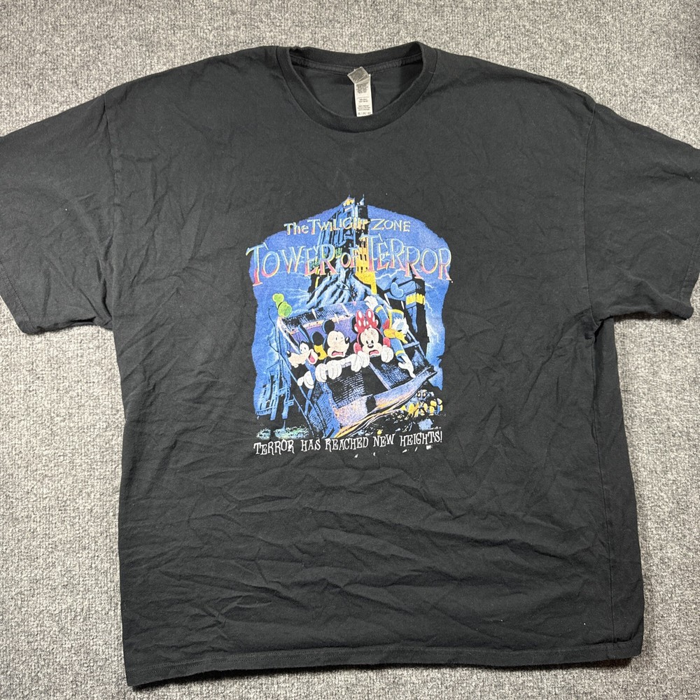 twilight zone tower of terror t shirt Men Xxl Black Disneyworld