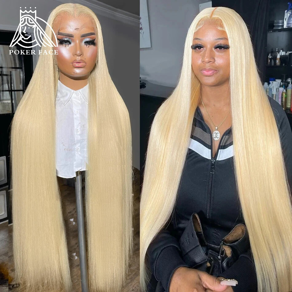 613 Blonde Straight 13x4 Lace Front Wig Brazilian Remy Human Hair