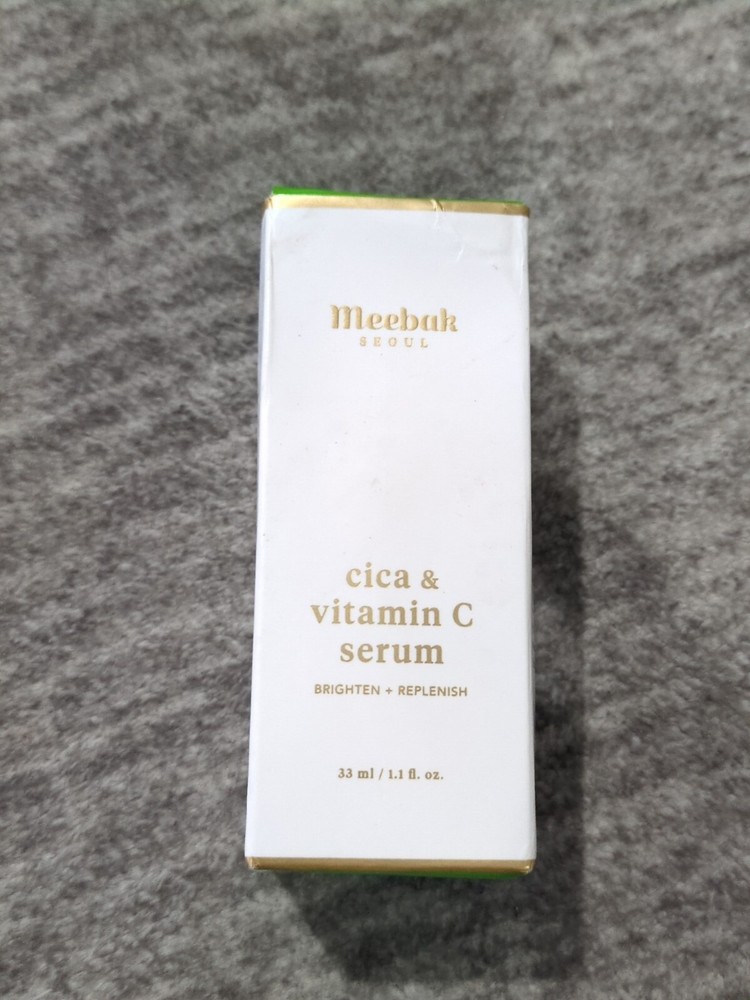 Meebak Cica & Vitamin C Serum, Anti-Aging, Hydrating, 1.1 fl oz, Exp 12-10-24