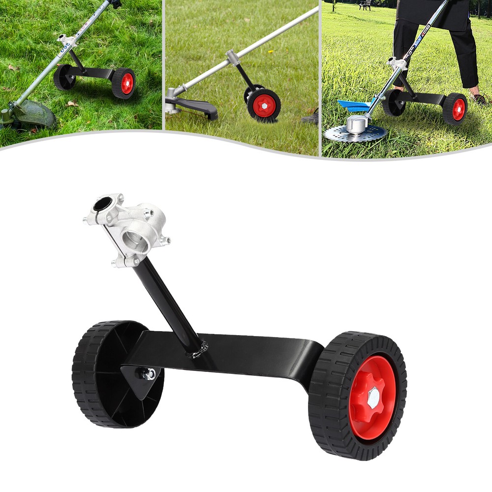 Lawn Mower Wheel Set Portable Grass String Trimmer Wheels Weed Trimmer Auxiliary