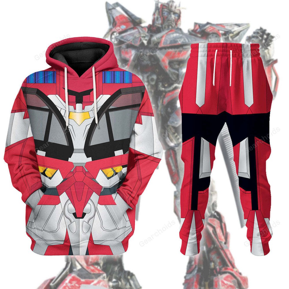 Transformers Sentinel Prime Cosplay Hoodie Sweatshirt & Sweatpants Set