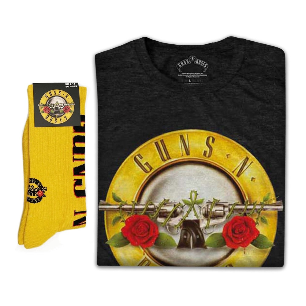 Guns N' Roses ガンズアンドローズ|エクスクルーシブバンドギフトセット|クラシックロゴティー&ソックス