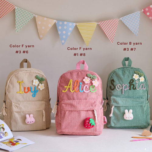 Custom Personalized Kids Backpack for Preschool Toddlers School Bag