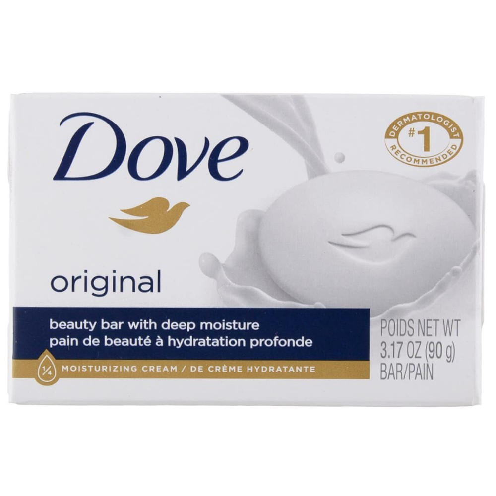 Dove White Moisturizing Beauty Bar Soap 3.75 oz 3-Pack