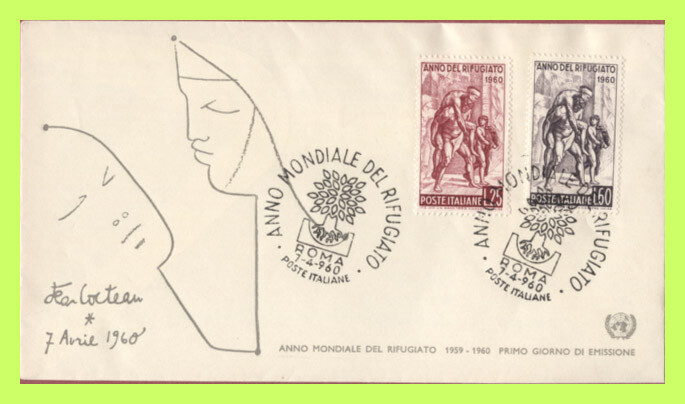 Italy 1960 International Refugee Year set on First Day Cover