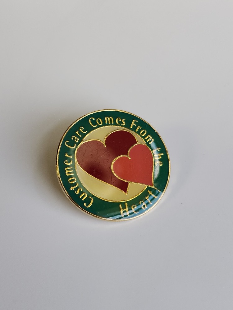 Customer Care Comes From The Heart Lapel Pin-image