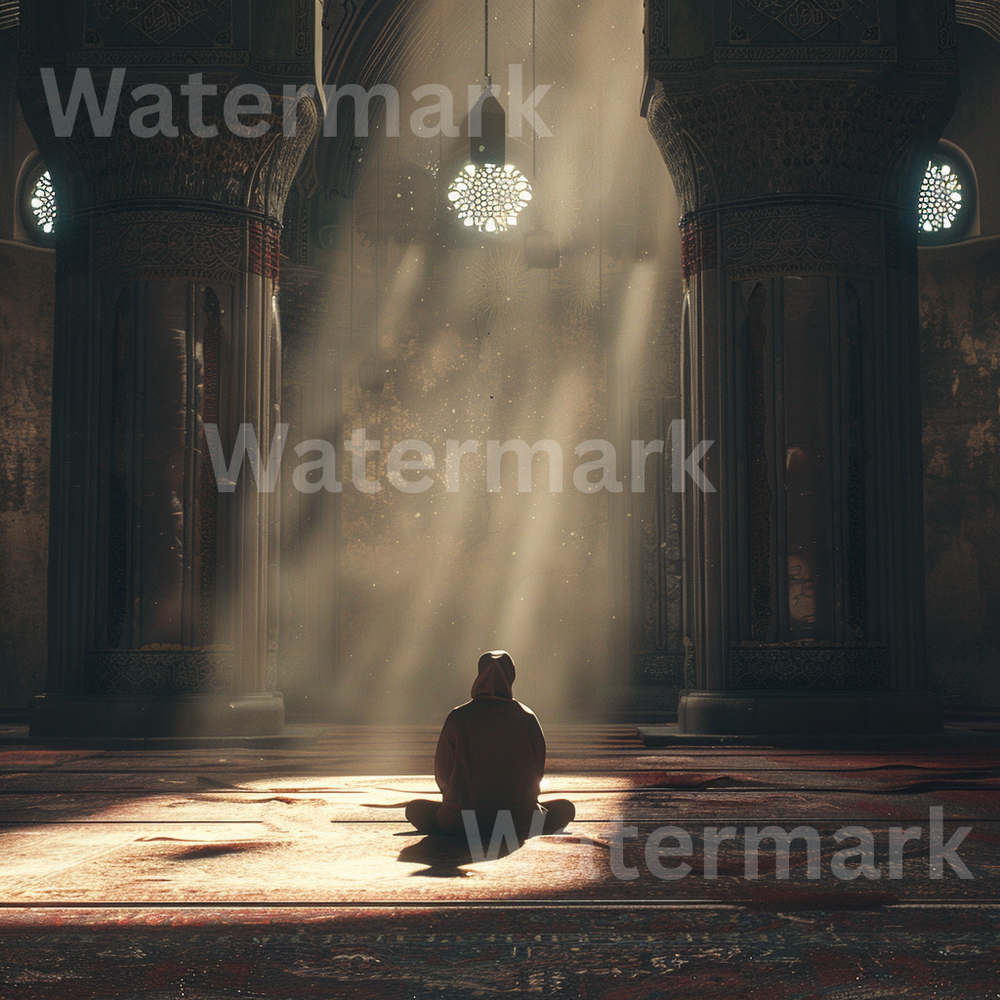 Inner Peace Spiritual Digital Wallpaper Printable AI Art Image Photo Download-image