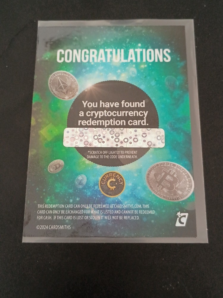 2024 Cardsmiths Series 3 UNSCRATCHED CRYPTOCURRENCY REDEMPTION CARD-image