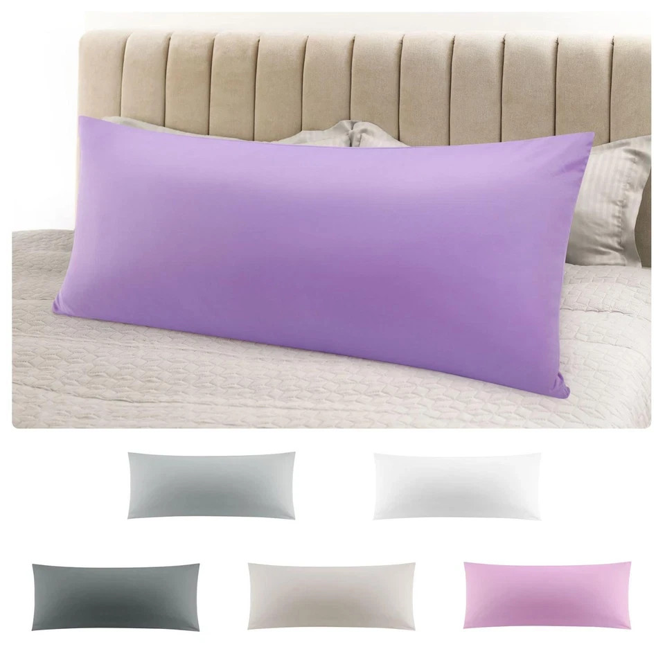 Bamboo Viscose Body Pillowcase with Zipper, Breathable & Soft