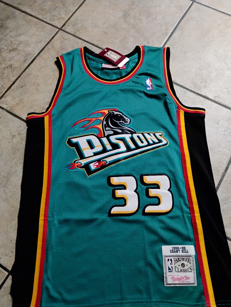Grant Hill Jersey #33 Detroit Pistons Throwback Jersey US Seller - Green