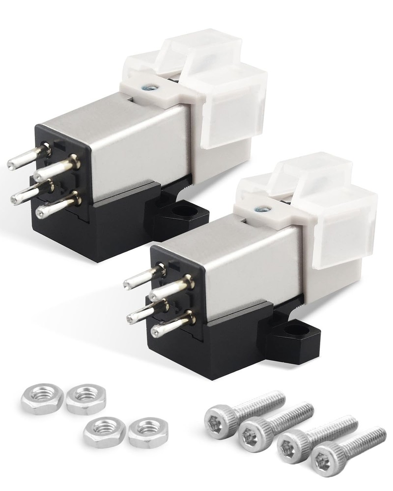 2 Pcs AT3600L Magnetic Cartridge Record Player Cartridge Pure Sound Moving Ma...