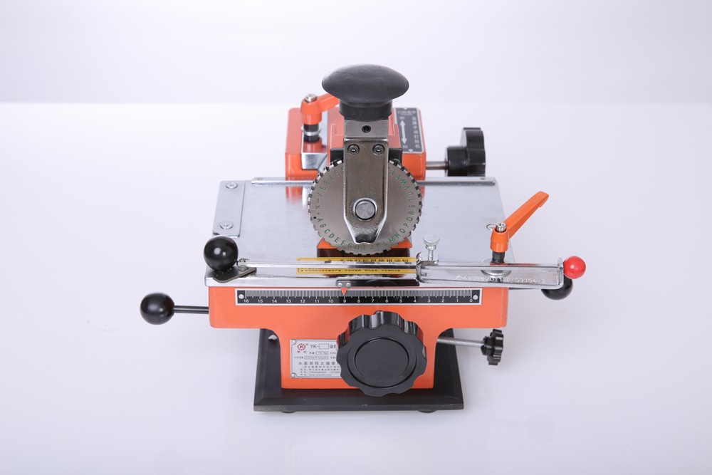 Semi-auto metal sheet embosser 4mm label stamping printer-image