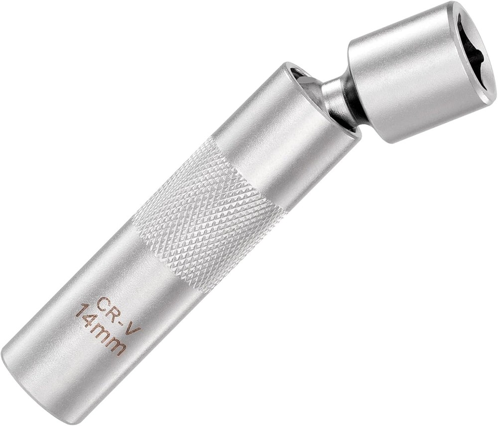 Toolwiz 9/16 Spark Plug Socket, Magnetic 14mm Socket Tool, short