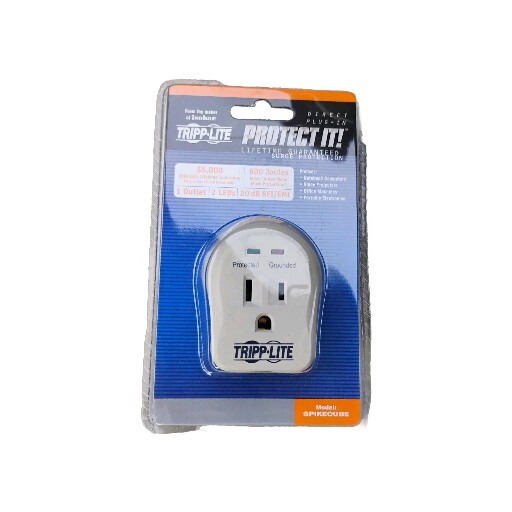 Tripp Lite SPIKECUBE Wallmount Surge Protector Direct Plug, 600 Joules NEW