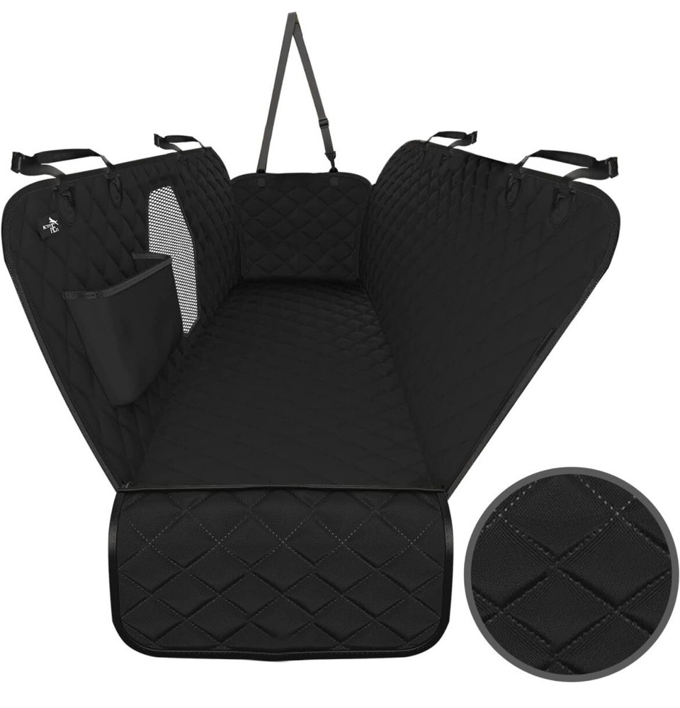 Active Pets Dog Car Seat Protector Cover for Back Seat With Mesh Window NEW