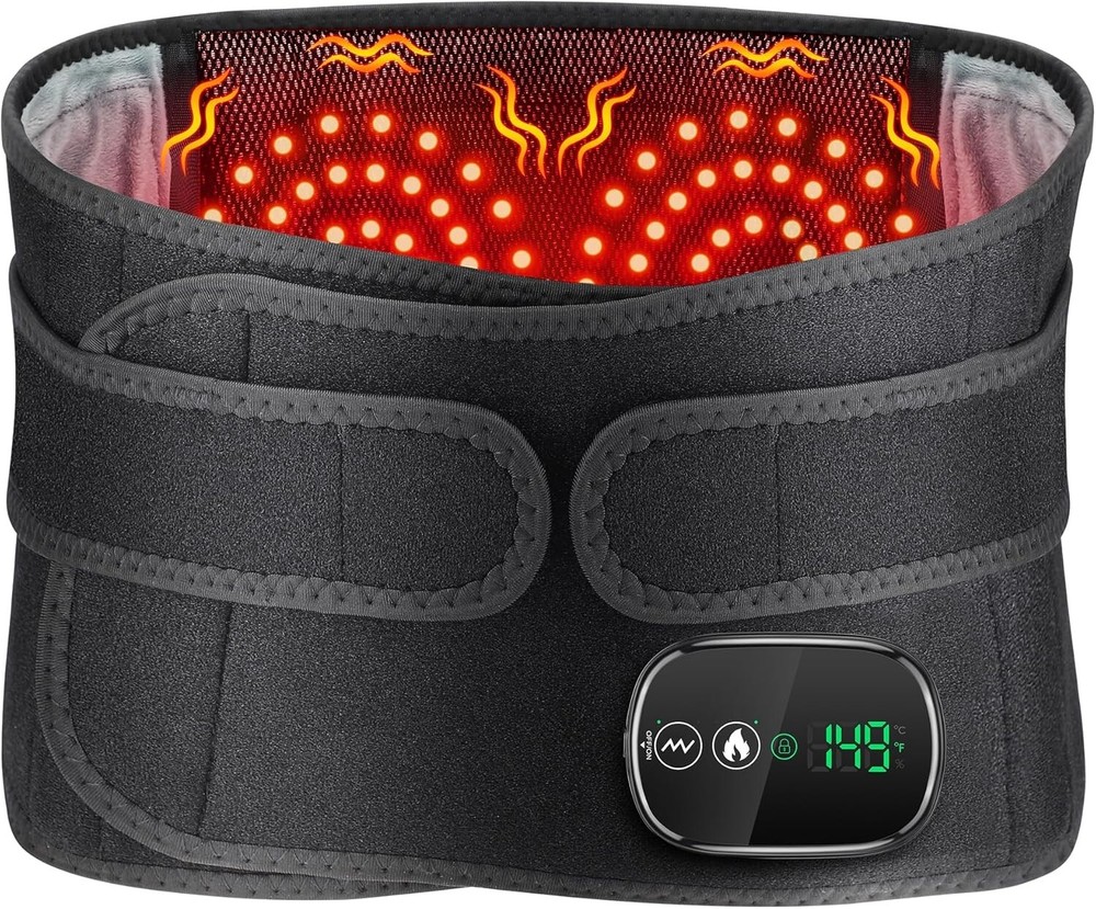 Cordless Wearable Heating Pad for Lumbar Back Support