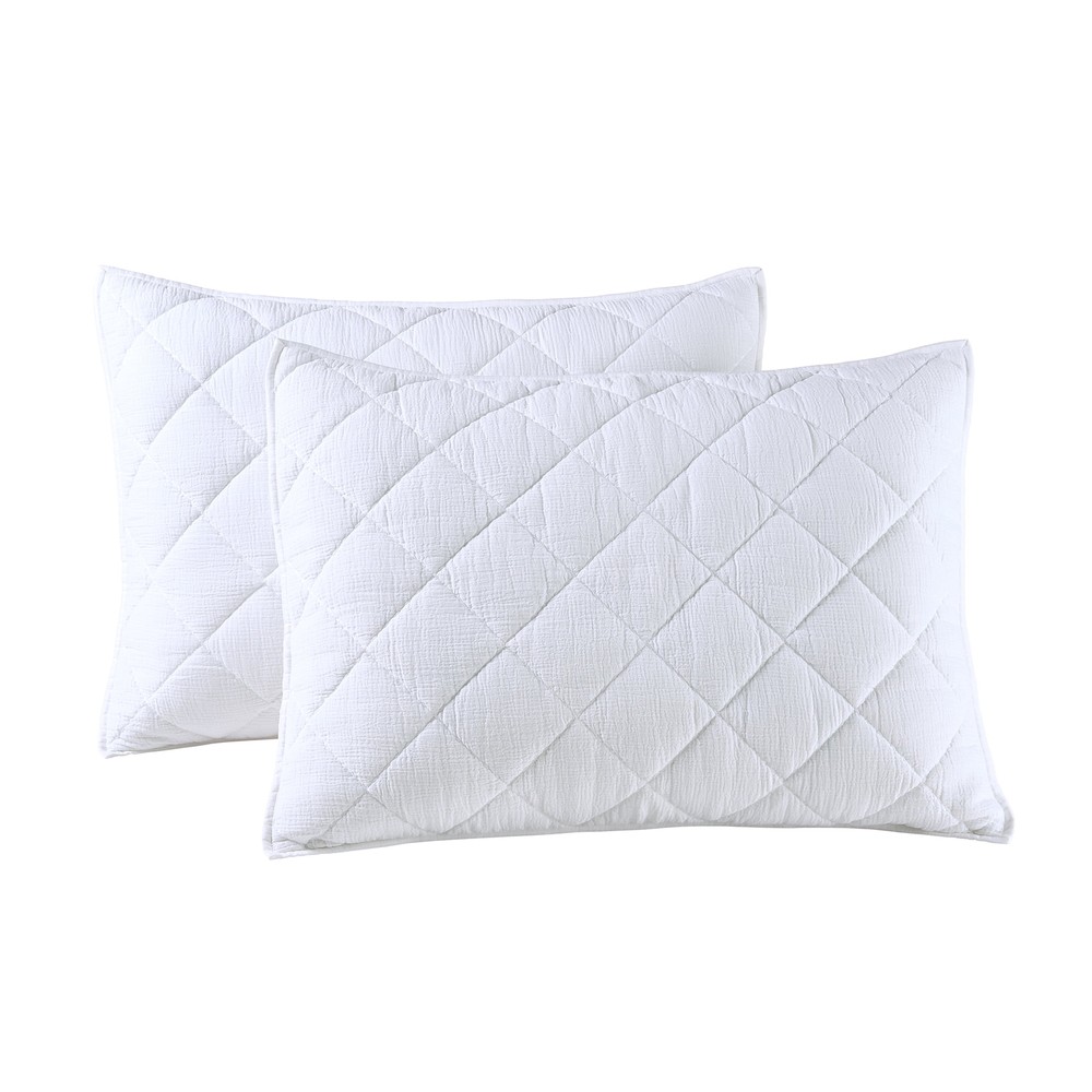 Better Homes & Garden Diamond Gauze Sham, White, Standard, 2 count