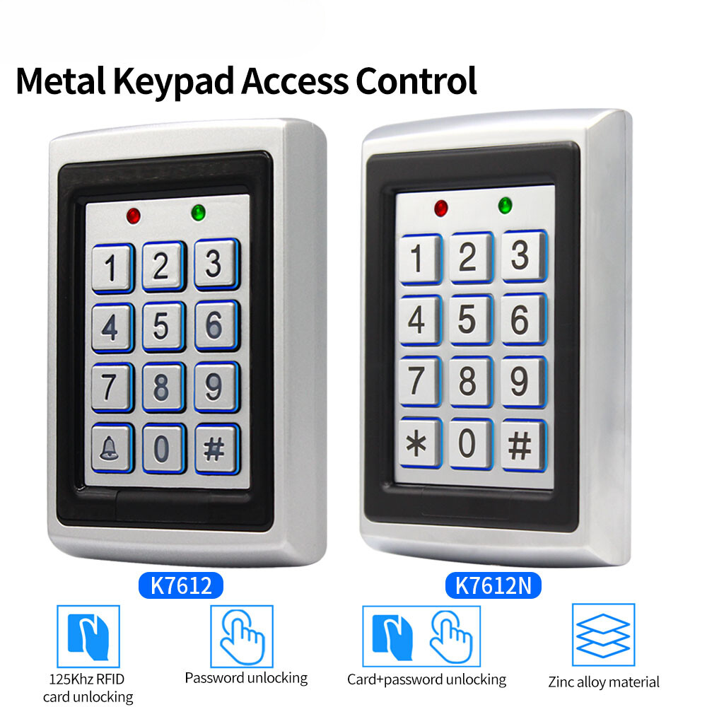 125kHz RFID Keypad Reader with LED Backlight for Access Control Proximity Cards  