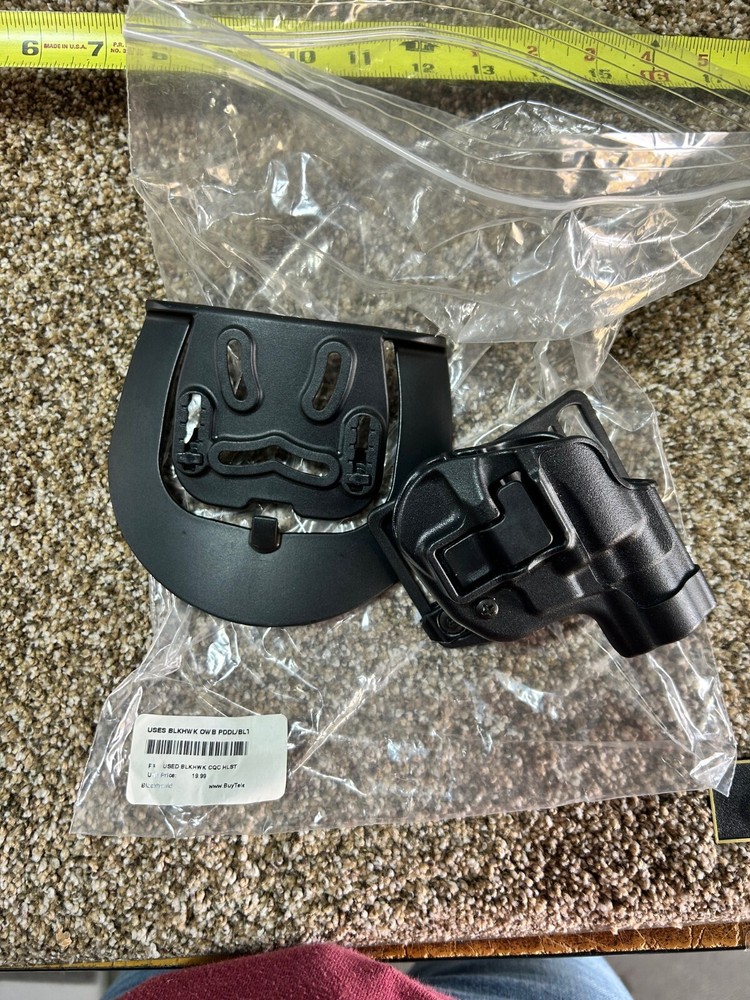 USED Blackhawk! OWB CQC Paddle Holster for S&W Revolver