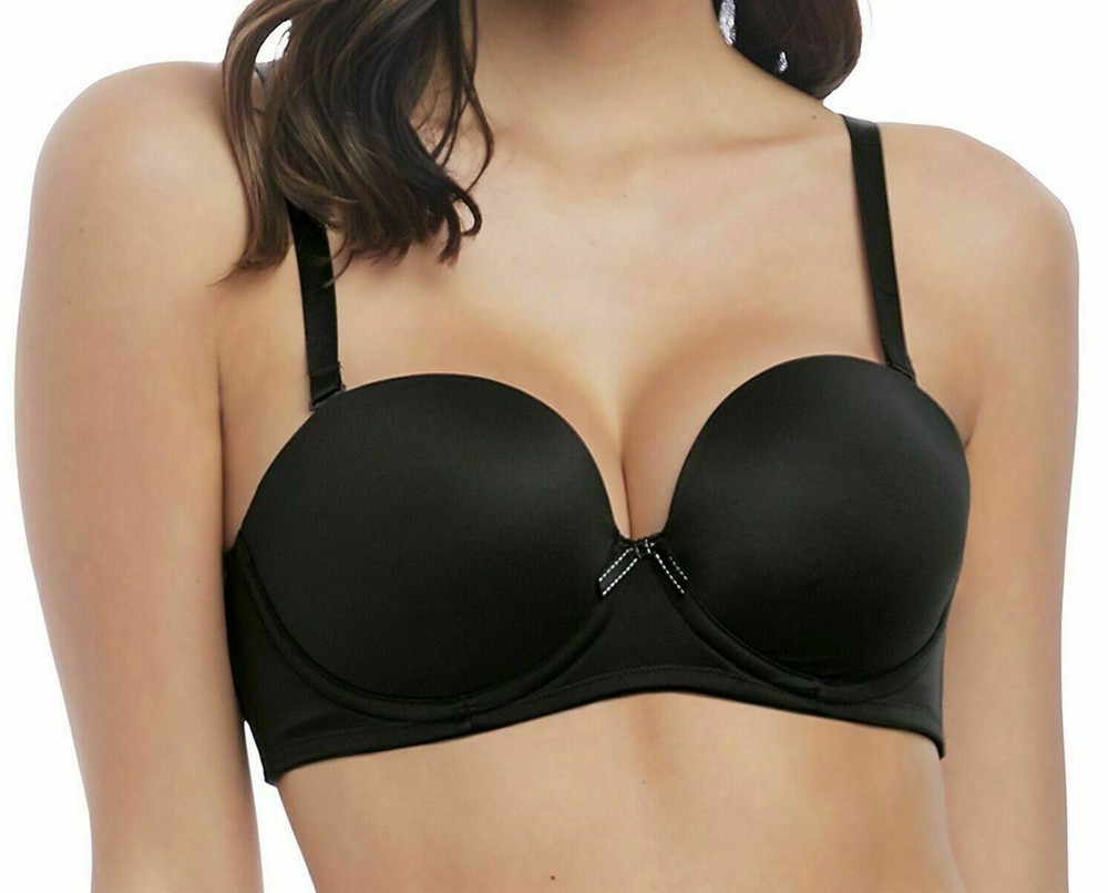 Wacoal Respect Bra Black 34DD Strapless Multiway Padded Bandeau T-Shirt 143004