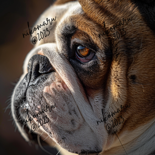 Bulldog Digital Art Desktop Wallpaper Background Photo-image