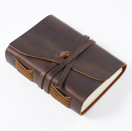 Personalized Leather Notebook Sketchbook Diary Notepad A279