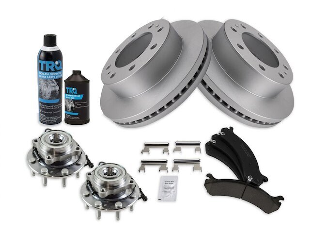 Front Brake Pad and Rotor and Wheel Hub Kit fits 99MCSH