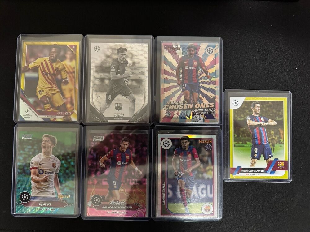 (7x) Barcelona Lot - Yamal / Lewandowski/ Pedri / Gavi / Fati (SSP Lot)