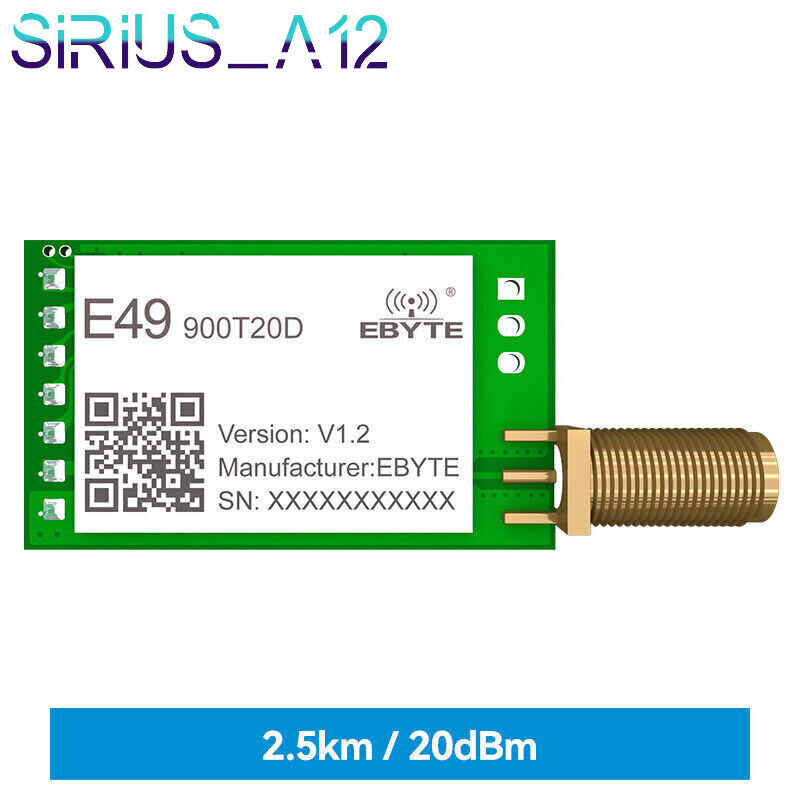 433/915MHz 20dBm TTL Level Output IoT UART Wireless Transceiver Module Low Power-image
