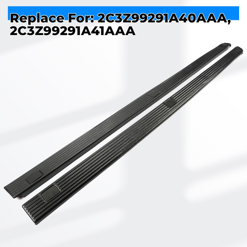 For Ford F250 F350 Super Duty 8.0' Bed Side Rail Top Molding Covers Right & Left