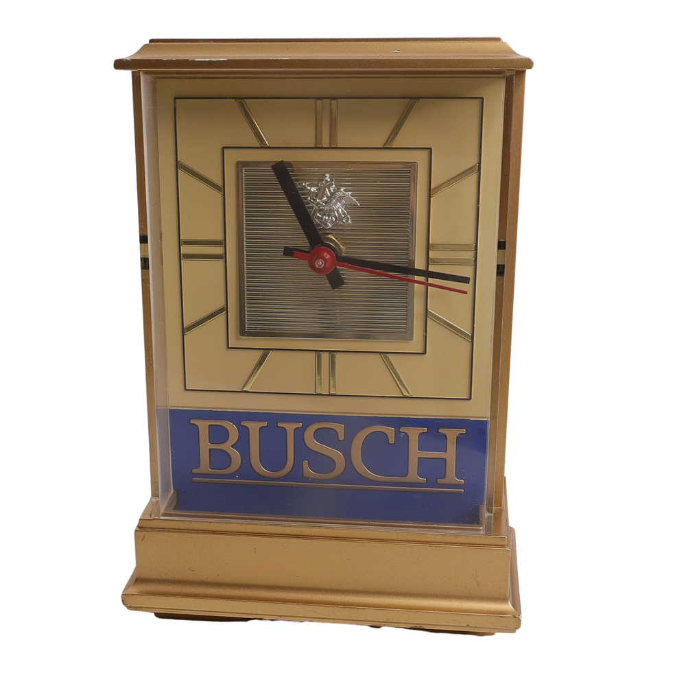 1990 BUSCH Desk Mantle Electric Clock 5.5