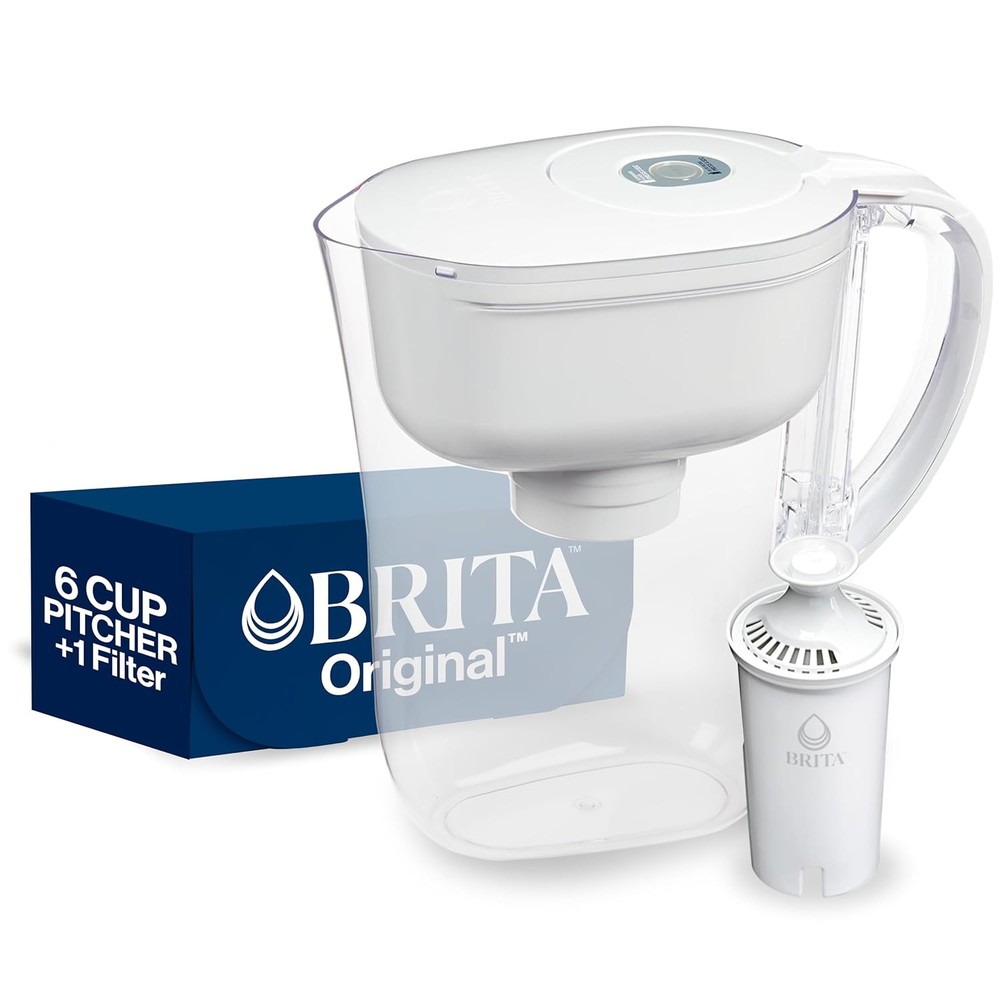 Brita Metro Water Filter Pitcher with SmartLight Change White