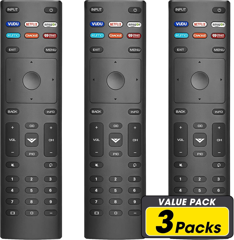 3 Pack VIZIO Smart TV Universal Remote Replacement Compatible with All VIZIO TVs