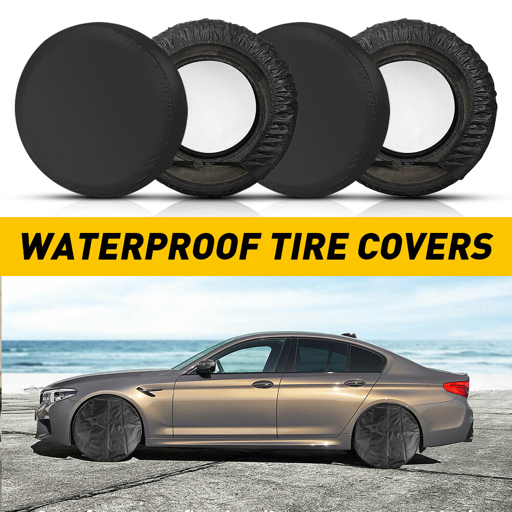 4PCS 30-32in Waterproof Wheel Tire & Covers RV Type Trailer Camper Sun Protector
